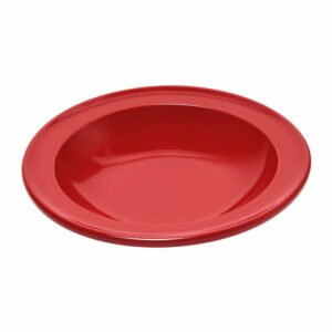 Červený keramický polievkový tanier Emile Henry