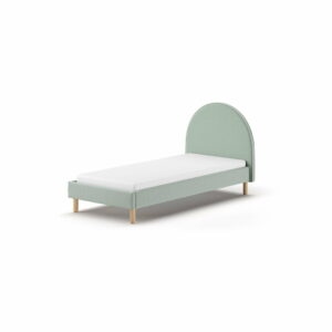 Zelená čalúnená jednolôžková posteľ s roštom 90x200 cm MOON – Vipack