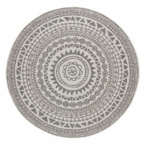 Sivo-krémový vonkajší koberec NORTHRUGS Coron