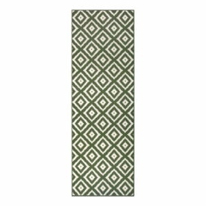 Zelený koberec behúň 300x80 cm Diamond - Hanse Home