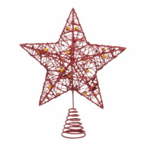 Hviezda na stromček v červenej farbe Unimasa Star