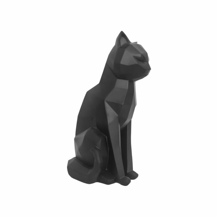 Matne čierna soška PT LIVING Origami Cat