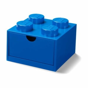 Modrý stolový box so zásuvkou LEGO®
