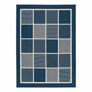 Modrý vonkajší koberec Universal Nicol Squares