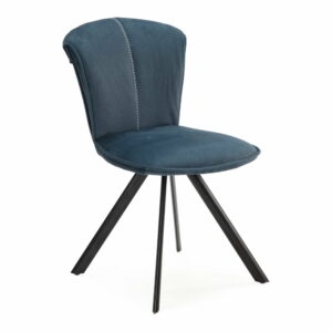 Tmavo modré jedálenské stoličky v sade 2 ks Simbra - Marckeric