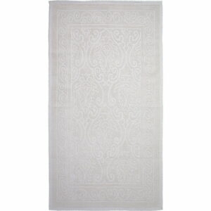 Krémovobiely bavlnený koberec Vitaus Osmanli