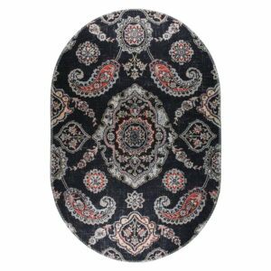 Čierny umývateľný koberec 120x180 cm – Vitaus