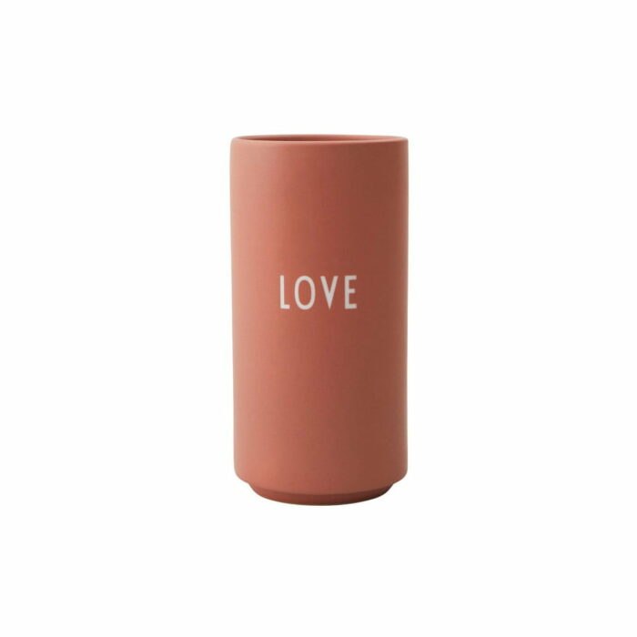Ružová porcelánová váza Design Letters Love