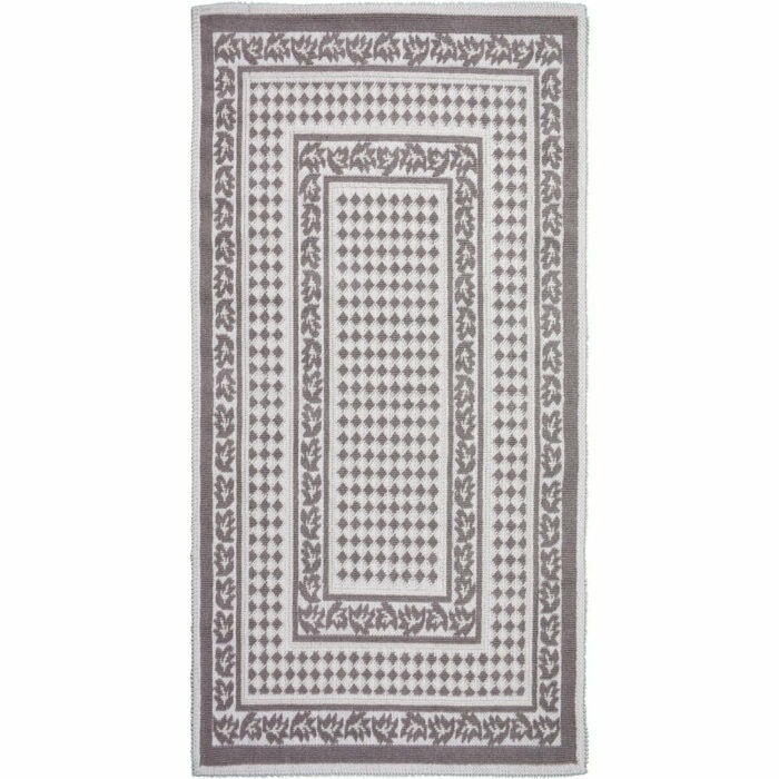 Sivo-béžový bavlnený koberec Vitaus Olivia