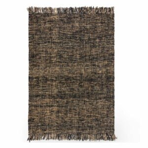 Čierny jutový koberec Flair Rugs Idris
