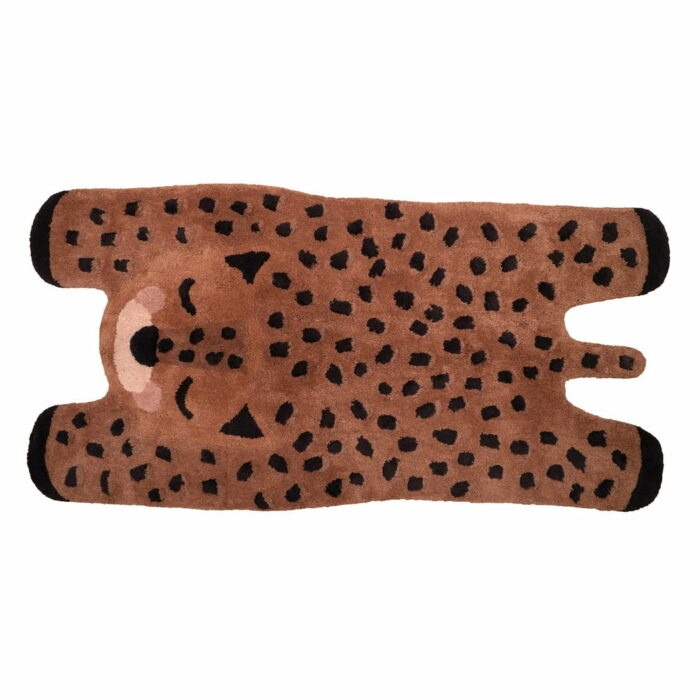 Detský bavlnený ručne vyrobený koberec Nattiot Little Cheetah
