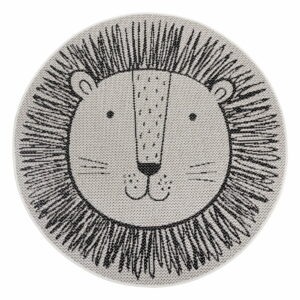 Krémovobiely detský koberec Ragami Lion