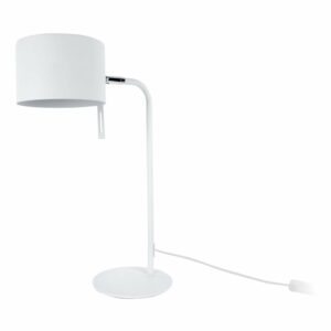 Biela stolová lampa Leitmotiv Shell