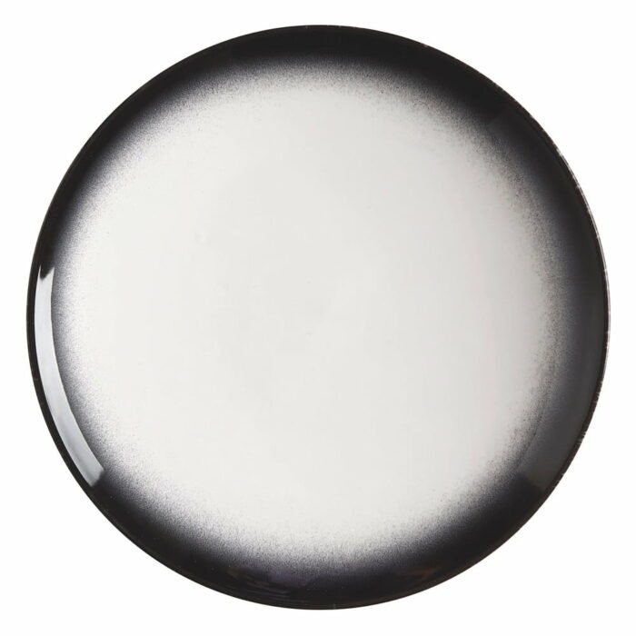 Bielo-čierny keramický dezertný tanier Maxwell & Williams Caviar