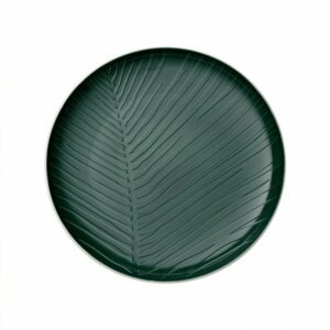 Bielo-zelený porcelánový tanier Villeroy & Boch Leaf