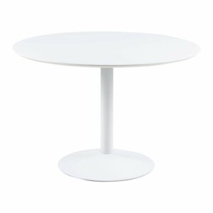 Biely okrúhly jedálenský stôl Actona Ibiza