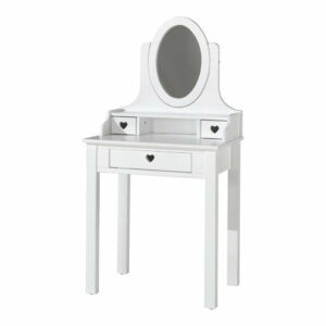 Biely toaletný stolík Vipack Amori