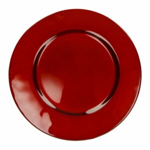 Červený sklenený tanier Brandani Sottopiatto