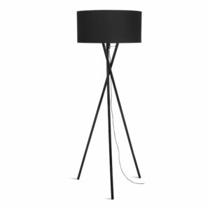 Čierna stojacia lampa (výška 175 cm) Hampton – it's about RoMi