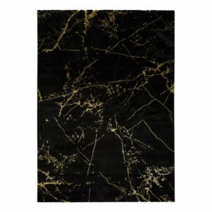 Čierny koberec Universal Gold Marble