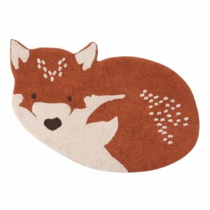 Gaštanovohnedý bavlnený koberec Nattiot Little Wolf