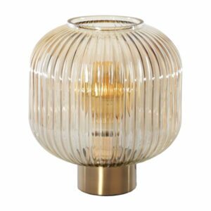 Hnedá stolová lampa SULION Garbo