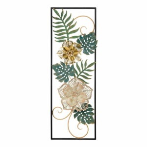 Kovová závesná dekorácia so vzorom kvetín Mauro Ferretti Campur -A-