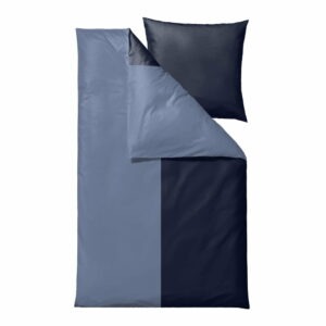 Modré obliečky na jednolôžko z bio bavlny 135x200 cm Touch - Södahl