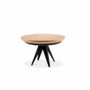 Rozkladací stôl s čiernymi kovovými nohami Windsor & Co Sofas Magnus