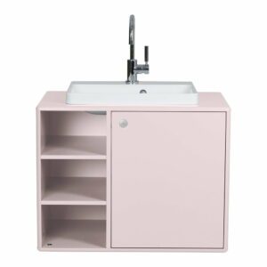 Ružová skrinka s umývadlom bez batérie 80x62 cm Color Bath - Tom Tailor for Tenzo