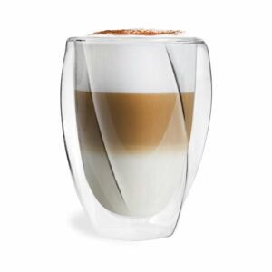Sada 2 dvojstenných pohárov Vialli Design Latte