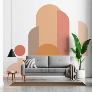Samolepka na stenu 185x150 cm Abstract Sunset - Ambiance