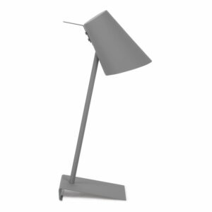 Sivá stolová lampa s kovovým tienidlom (výška 54 cm) Cardiff – it's about RoMi