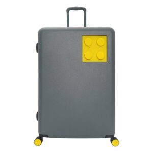 Sivo-žltý detský kufor na kolieskach so zámkom LEGO® Urban 24