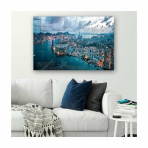 Sklenený obraz 100x70 cm Hongkong - Wallity