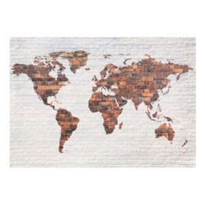 Veľkoformátová tapeta Bimago Brick World Map