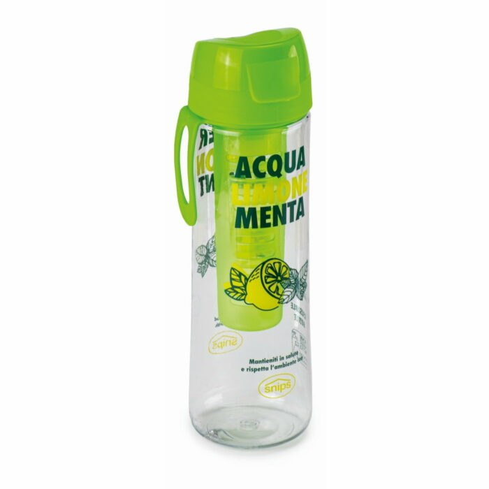 Zelená fľaša na vodu s infuzérom Snips Mint