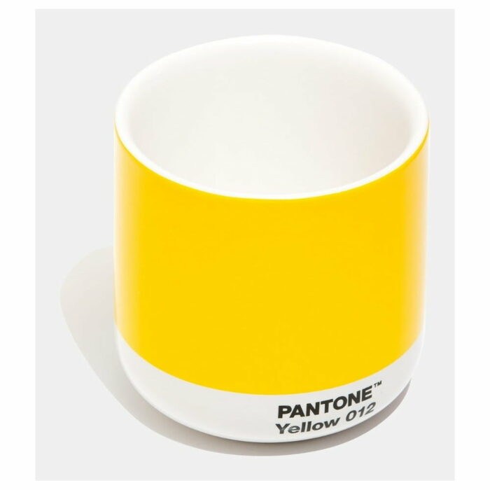 Žltý keramický termohrnček Pantone Cortado