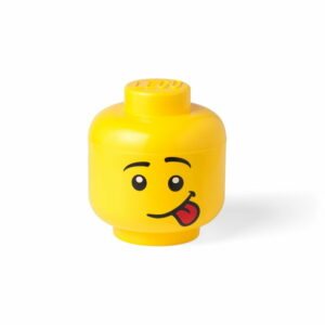 Žltý úložný box v tvare hlavy LEGO® Silly