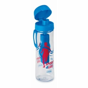 Fľaša na vodu s infuzérom v modrej farbe Snips Sport