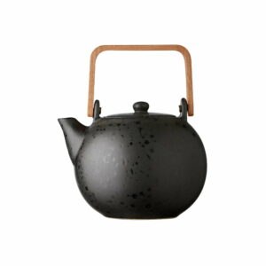 Čierna kameninová kanvička na čaj Bitz Basics