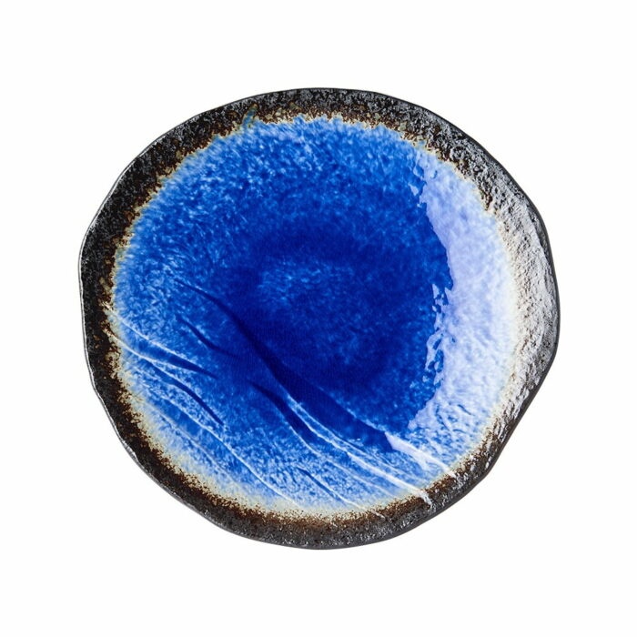 Modrý keramický tanier Mij Cobalt
