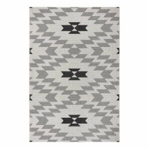 Čierno-biely vonkajší koberec Ragami Geo