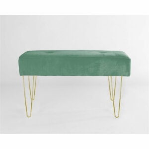 Zelená zamatová lavica Sage - Velvet Atelier