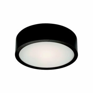 Čierne kruhové stropné svietidlo Lamkur Plafond