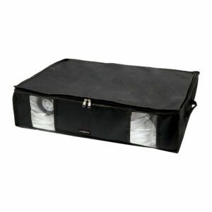 Čierny úložný box na oblečenie pod posteľ Compactor XXL Black Edition 3D