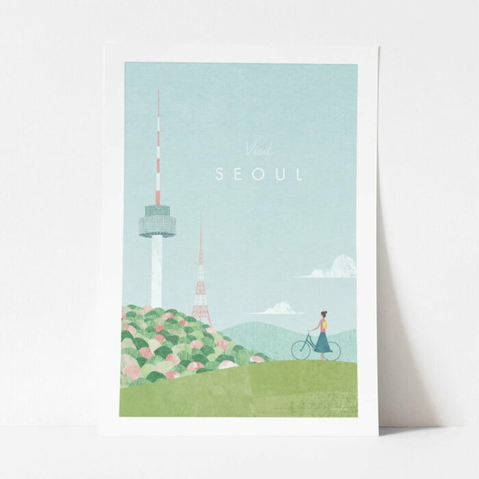 Plagát Travelposter Seoul