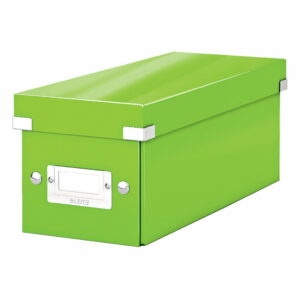 Zelená úložná škatuľa s vekom Leitz CD Disc