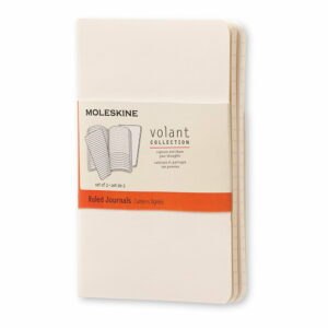 Biely linajkový zápisník Moleskine Volant
