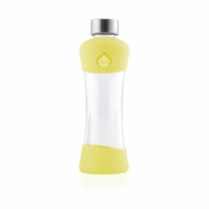 Žltá sklenená fľaša z borosilikátového skla Equa Active Lemon